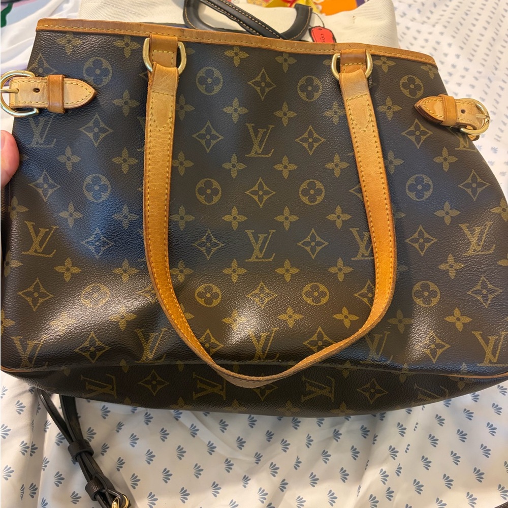 Louis Vuitton Monogram Canvas Brown and Tan Tote